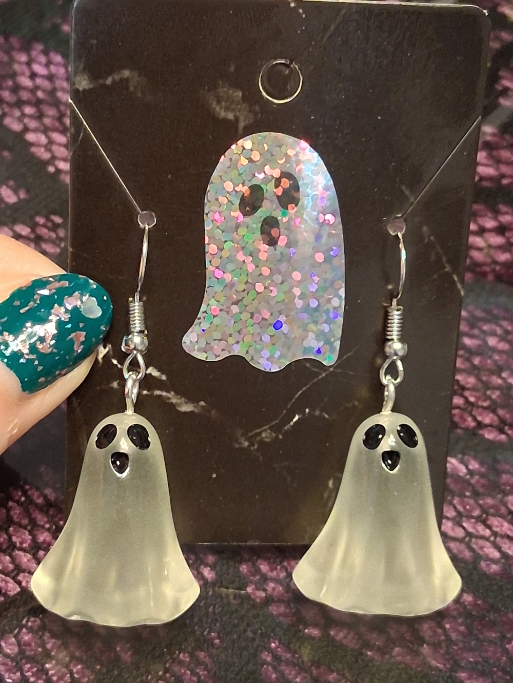 Glow In The Dar Ghost Earrings
